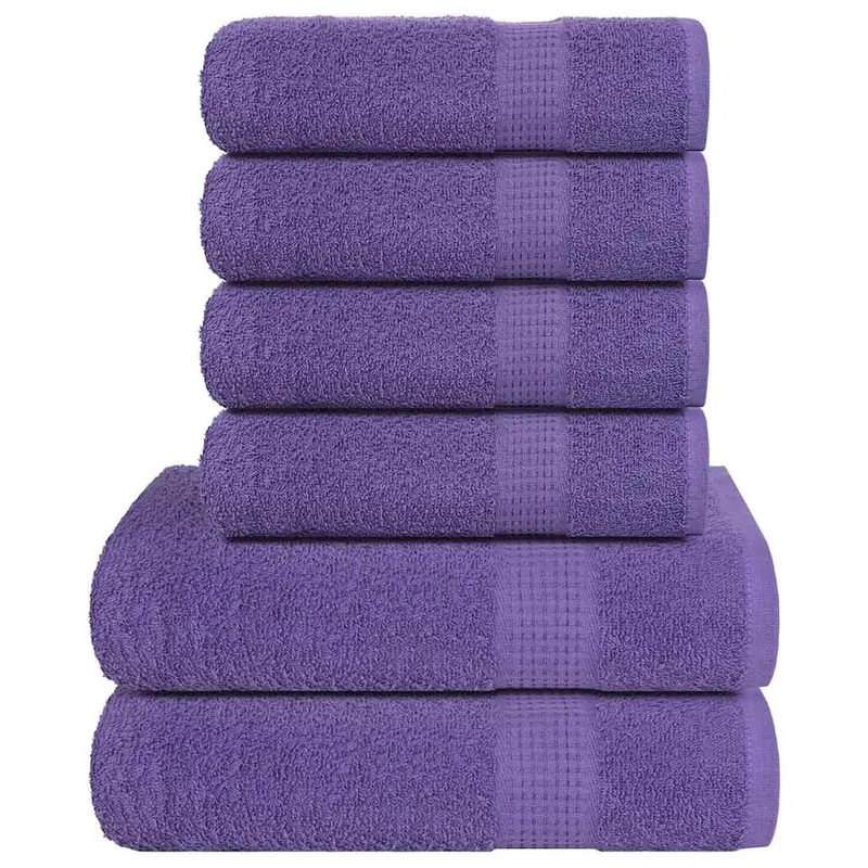 Set prosoape frogn 6 piese, violet, 360 g/m2
