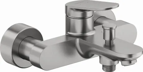 Baterie cada Duravit WA5230000070, Wave, montaj pe perete, tip incastrare aparent, tip comanda monocomanda, otel satinat
