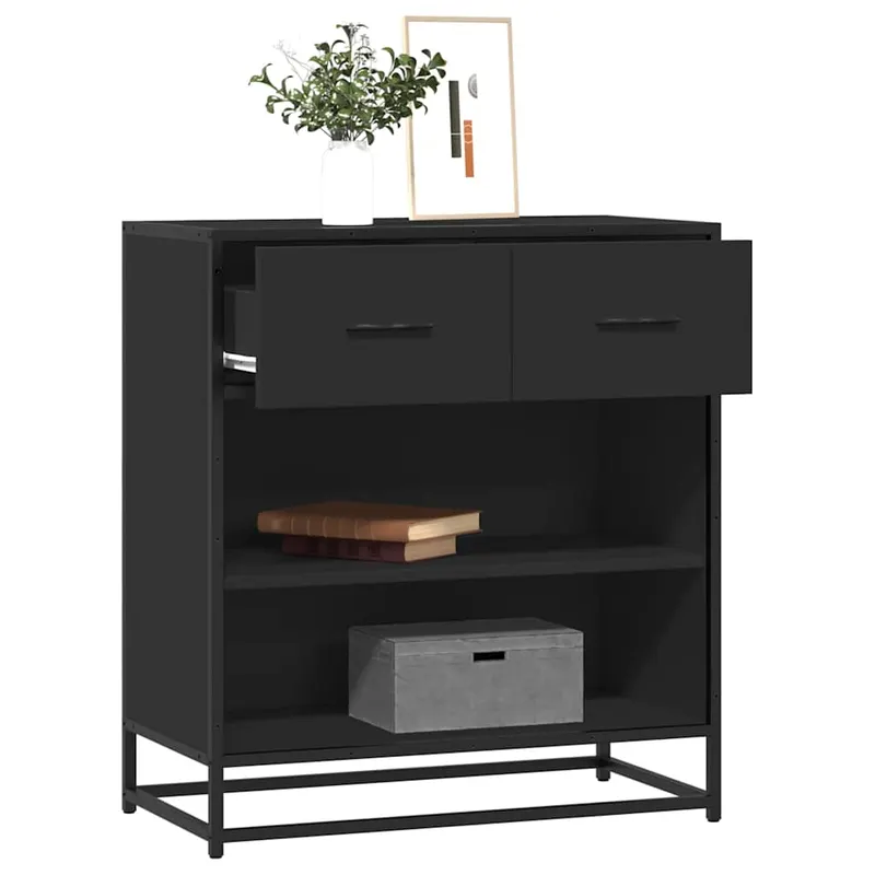 bufeta neagra 68x35x76 cm lemn prelucrat