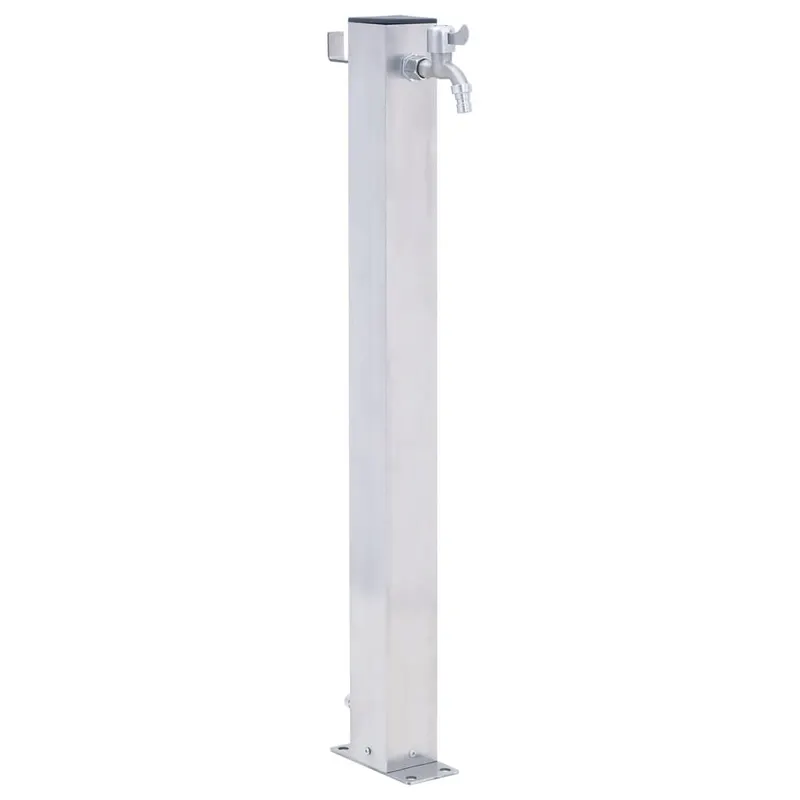 coloana de apa de gradina, 100 cm, otel inoxidabil, patrat