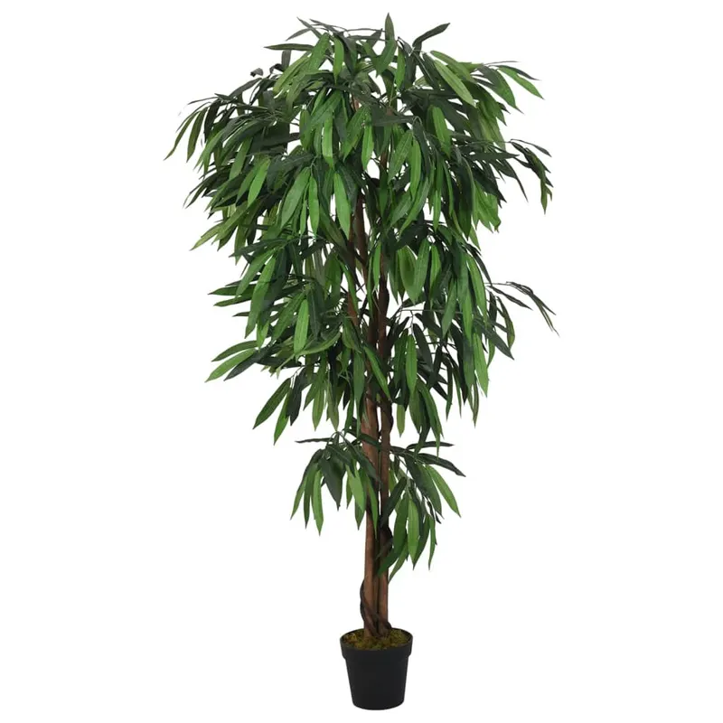 arbore de mango artificial 300 de frunze 80 cm verde