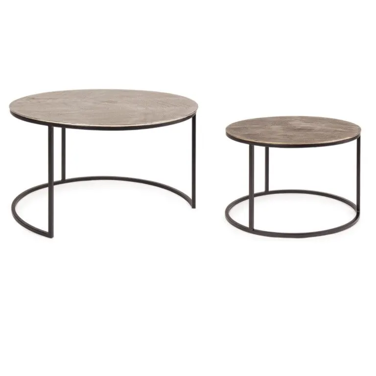 Set 2 măsuțe de cafea AMIR ROUND
