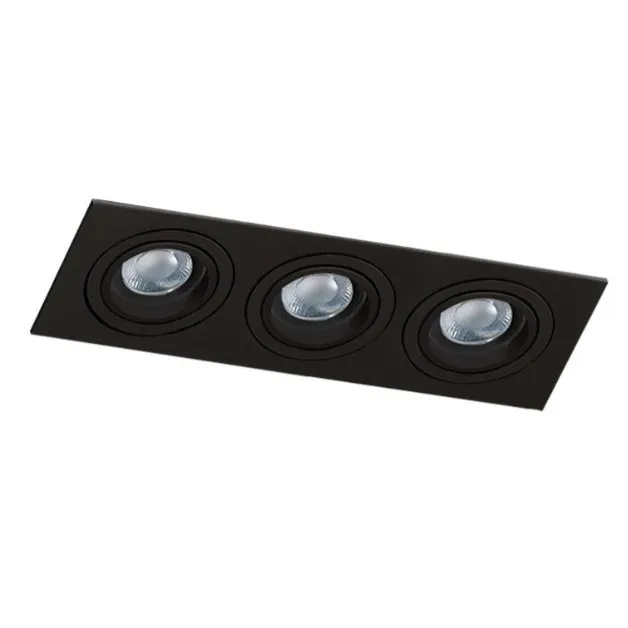 Spot incastrat CROMLIX TRIPLE - Negru