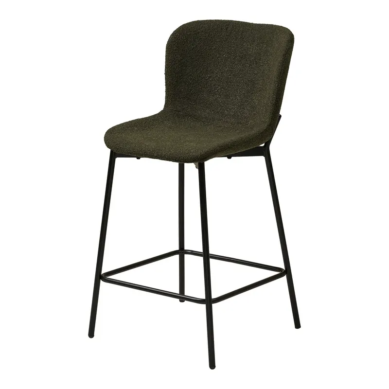 Scaun de bar RUST BOUCLE H65 CM - Verde