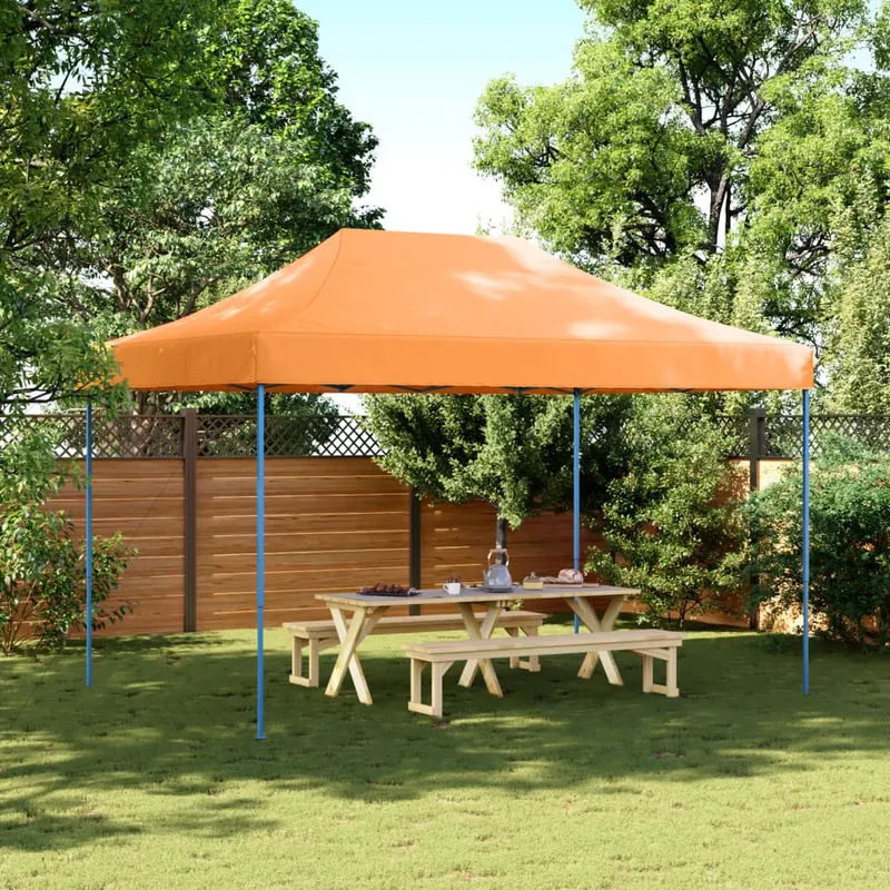 cort de petrecere pliabil pop-up, portocaliu, 410x279x315 cm
