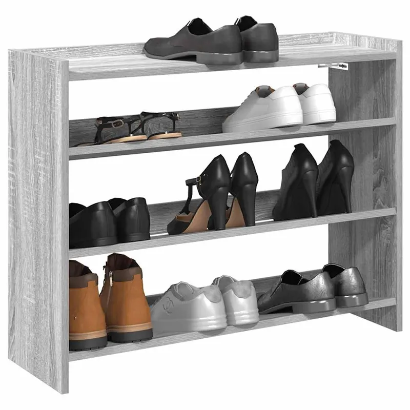 pantofar, gri sonoma, 80x25x61,5 cm, lemn compozit