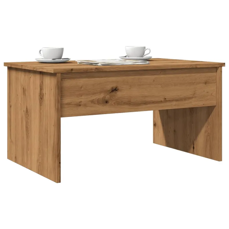 masuta cafea, stejar artizanal, 80x50,5x41,5 cm, lemn prelucrat