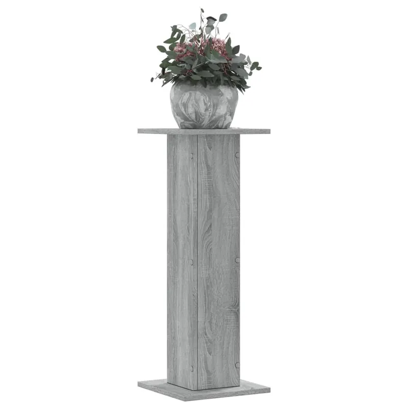 suporturi de plante 2 buc. gri sonoma 30x30x80cm lemn prelucrat