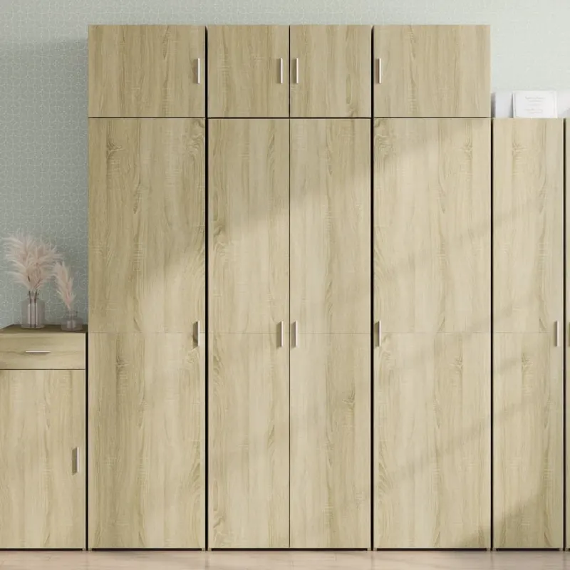 dulap inalt, stejar sonoma, 70x42,5x185 cm, lemn prelucrat