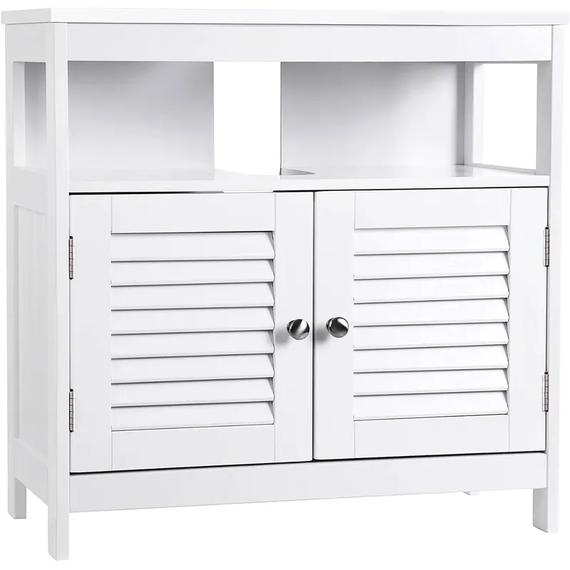 Dulap baie baza lavoar, cu 2 usi, 2 compartimente, alb 60x60x30 cm, alb