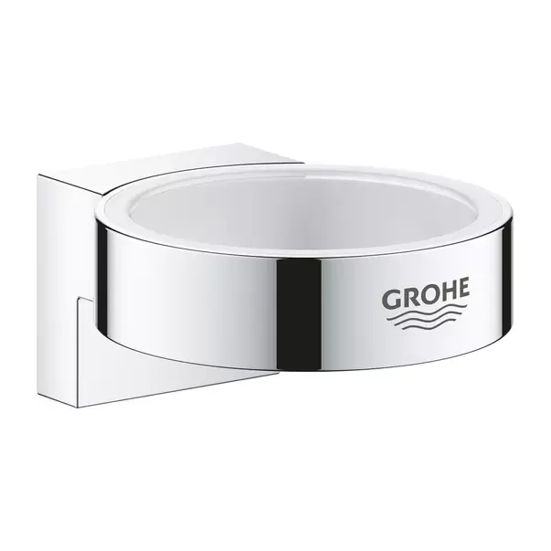Suport dozator sapun lichid pahar periute de dinti, crom lucios, Grohe Selection