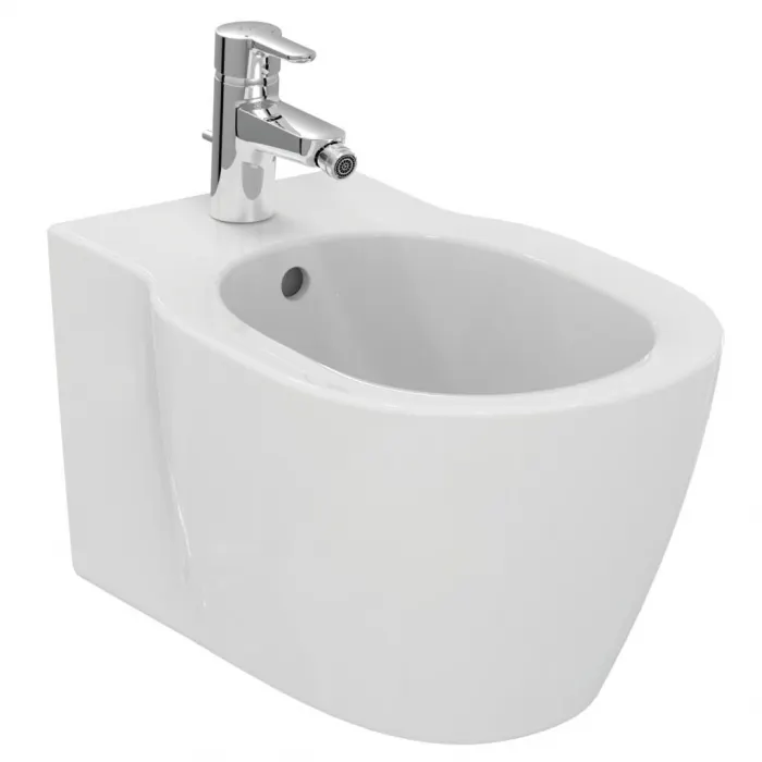 Bideu suspendat, alb, 54x36 cm, fixare ascunsa, Ideal Standard Connect Space