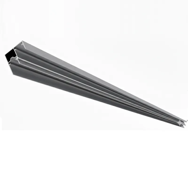 Profil de ghidare inferior SDS 9500, aluminiu anodizat mat, lungime 3 m