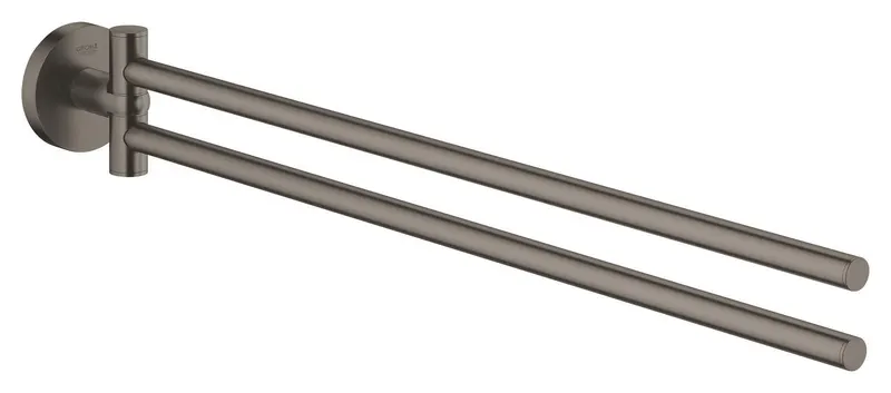 Bara prosop dubla Grohe 41183AL0, Start, aparenta, 440 mm, pivotanat, metal, mat, grafit