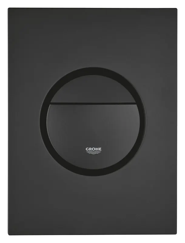 Clapeta WC Grohe 37601KF0, Nova Cosmo S, dubla, verticala, 172 x 130 mm, ABS, mat, negru