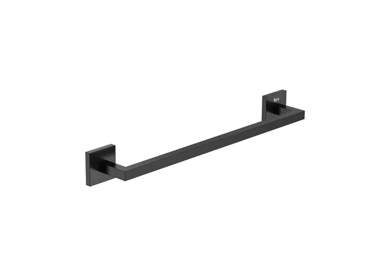 Bara prosop Roca A817606C40, 481 mm, 70 mm, 2 orificii instalare, 1 rafturi, pe perete, metal, Negru