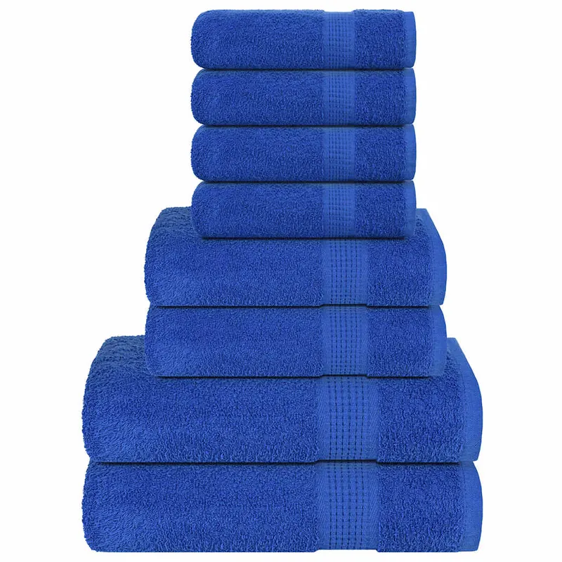 Set prosoape frogn 8 piese, albastru, 360 g/m2