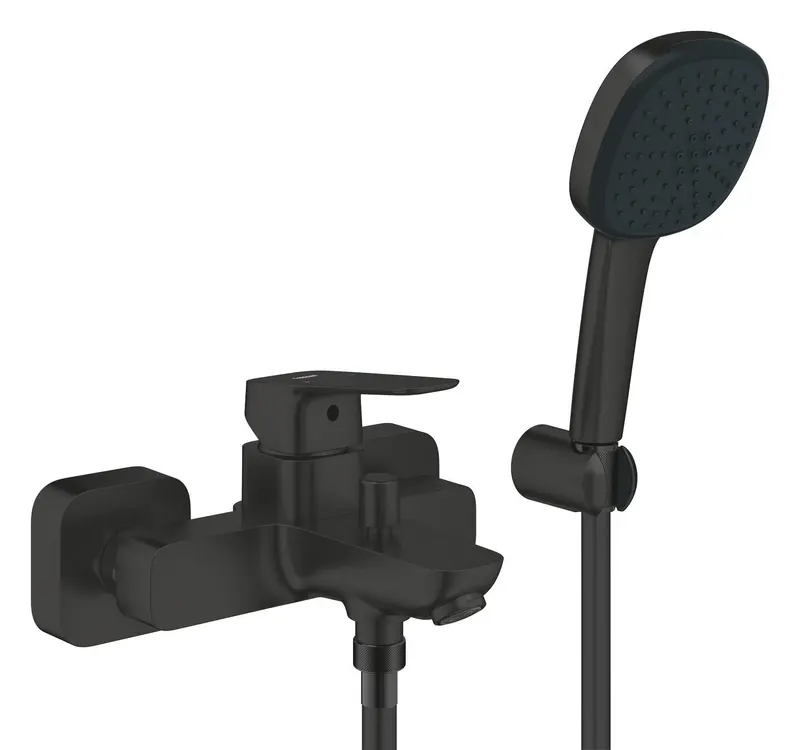 Baterie cada Grohe 1018142430, Cubeo, montaj pe perete, tip incastrare aparent, tip comanda monocomanda, negru