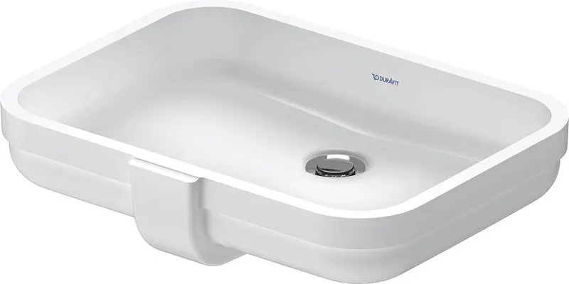 Lavoar Duravit 0397490060, Soleil by Starck, montaj sub blat, nr orificii baterie fara, preaplin, alb