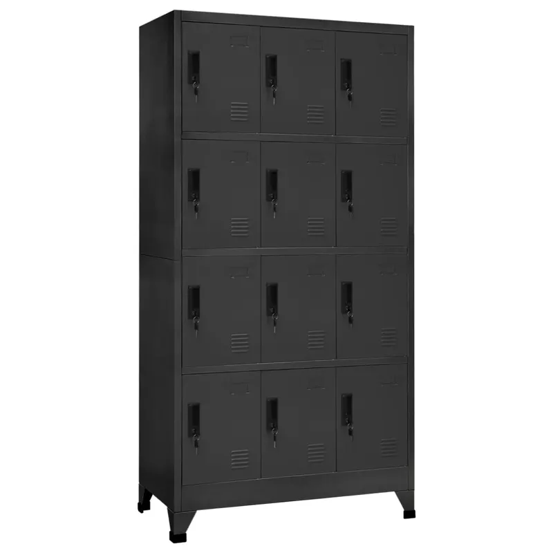 fiset, antracit, 90x45x180 cm, otel
