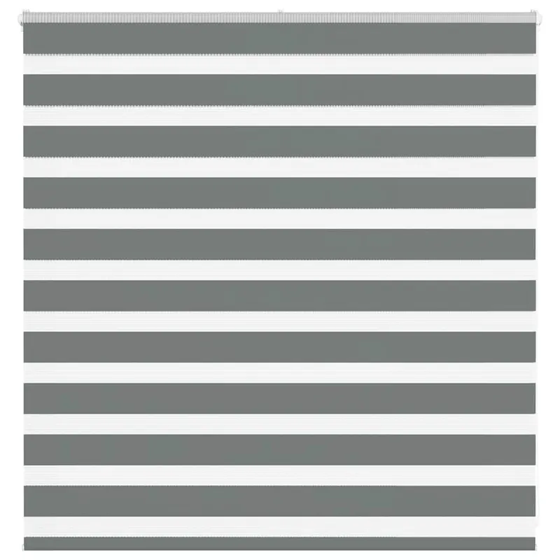 jaluzea tip zebra gri inchis latime tesatura 140,9 cm poliester