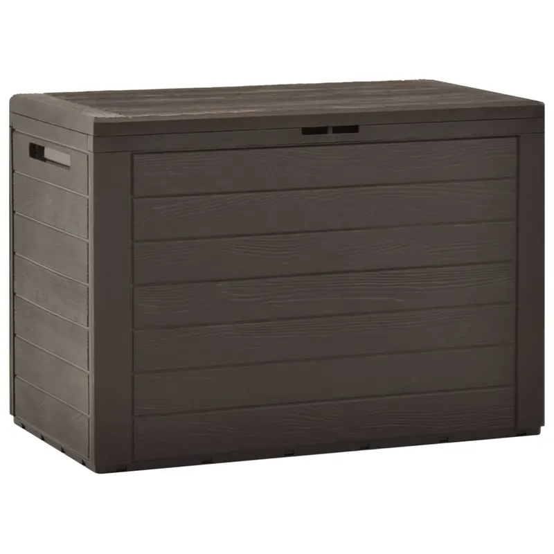 lada de depozitare pentru gradina, maro, 78 x 44 x 55 cm