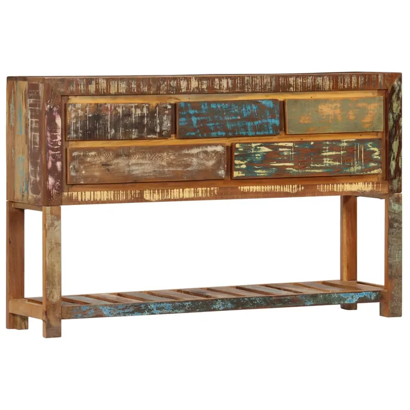 servanta, 120 x 30 x 75 cm, lemn masiv reciclat