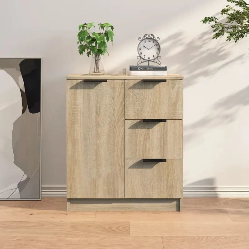 servanta, stejar sonoma, 60x30x70 cm, lemn prelucrat