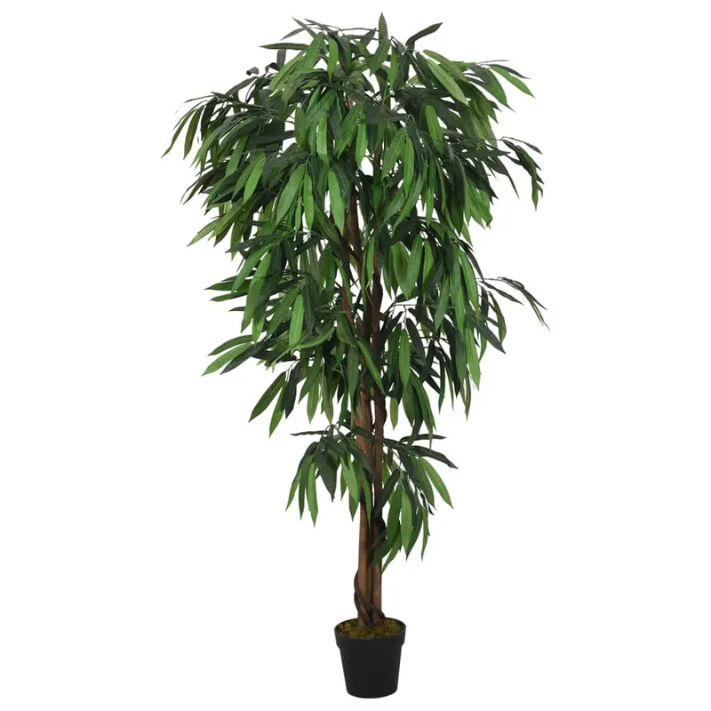 arbore de mango artificial 600 de frunze 150 cm verde