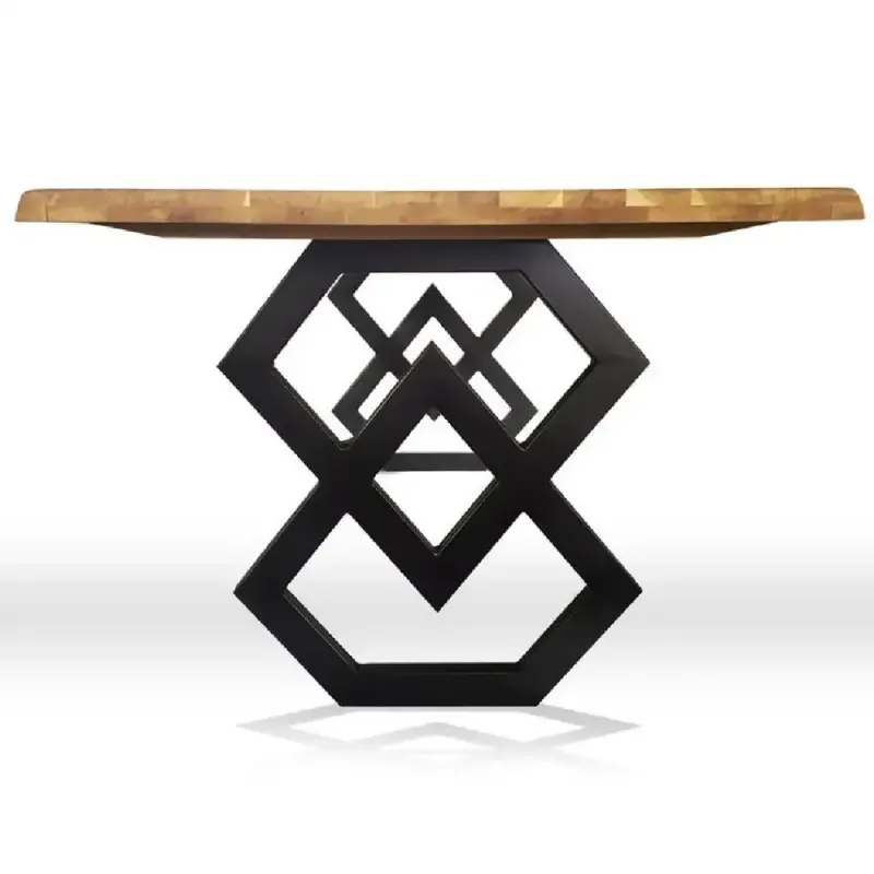 Set 2 picioare masa metal , Negru, 72x60 cm, 30738