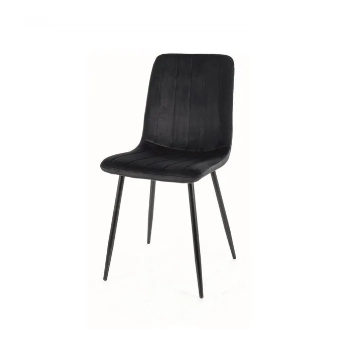 Scaun MORISET VELVET - Negru