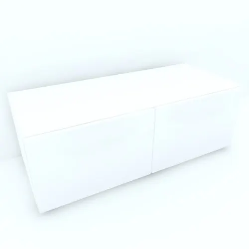 Armonia Comoda alba cu 2 usi cu sistem "PUSH TO OPEN" fronturi MDF Alb Mat