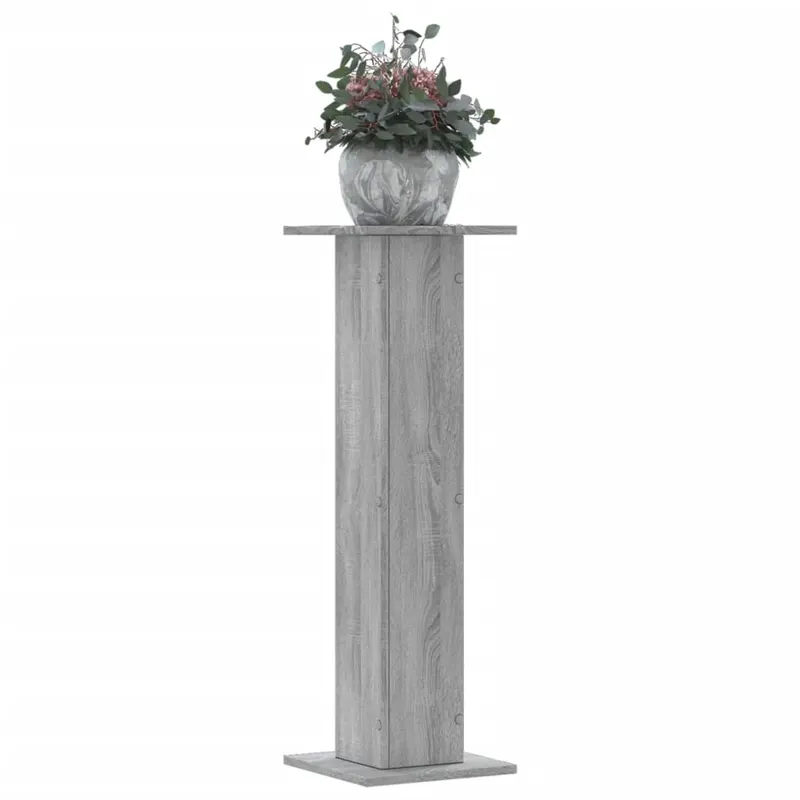 suporturi de plante 2 buc. gri sonoma 30x30x95cm lemn prelucrat