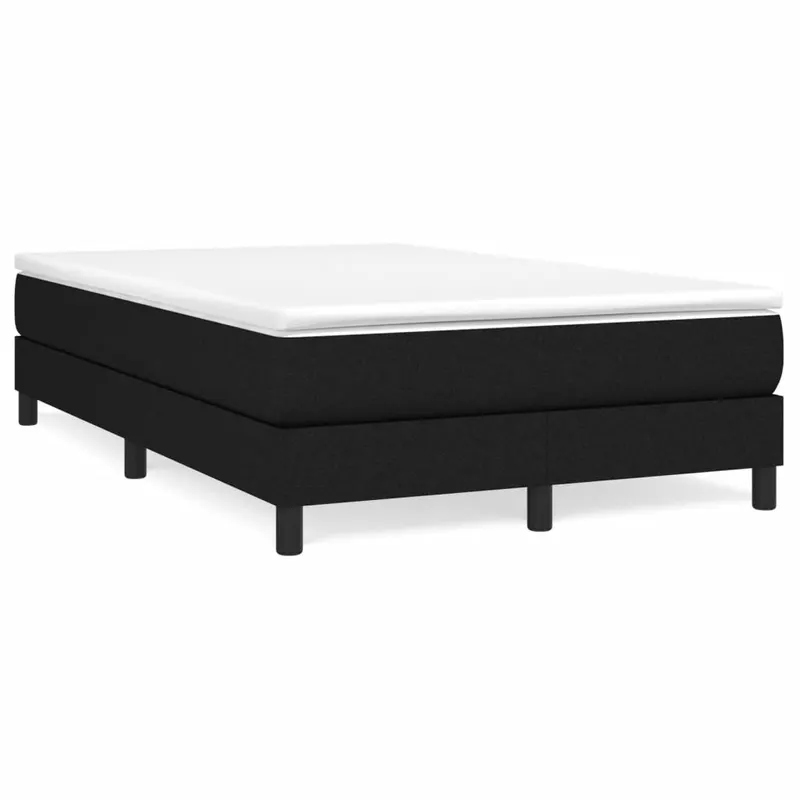 pat box spring cu saltea, negru, 120x190 cm, catifea