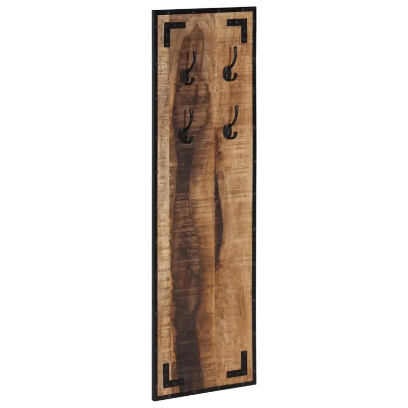 cuier pentru haine, 35x8x110 cm, lemn masiv de mango brut