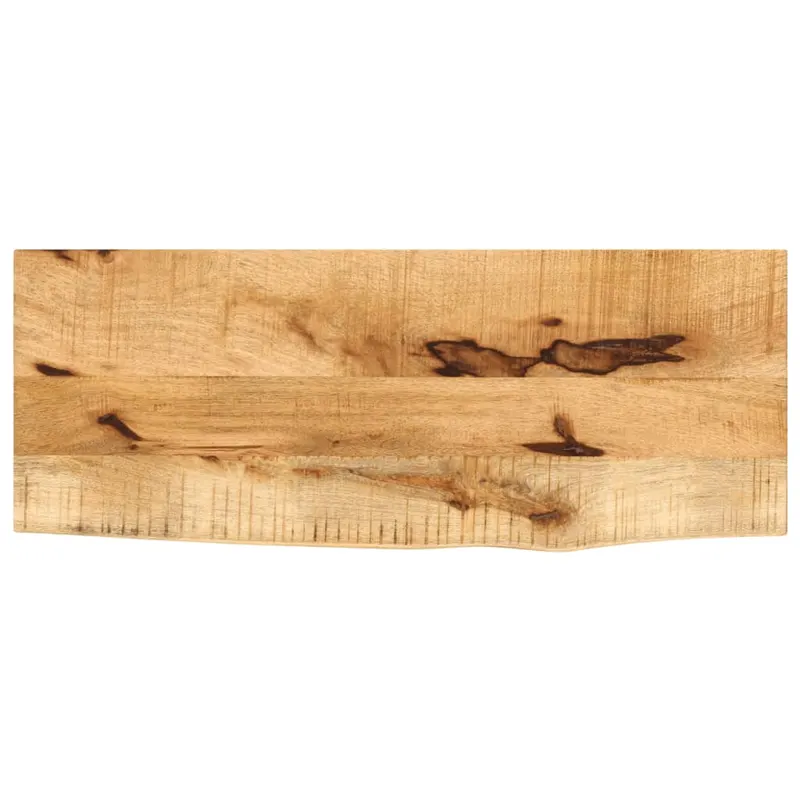 blat de masa margine naturala, 90x40x2,5 cm, lemn masiv mango