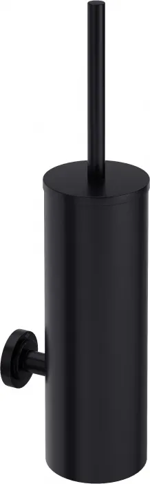 Perie wc montare pe perete, negru, Deante Temisto