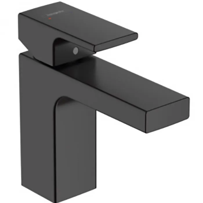 Baterie lavoar cu ventil inclus, negru mat, Hansgrohe Vernis Shape 70