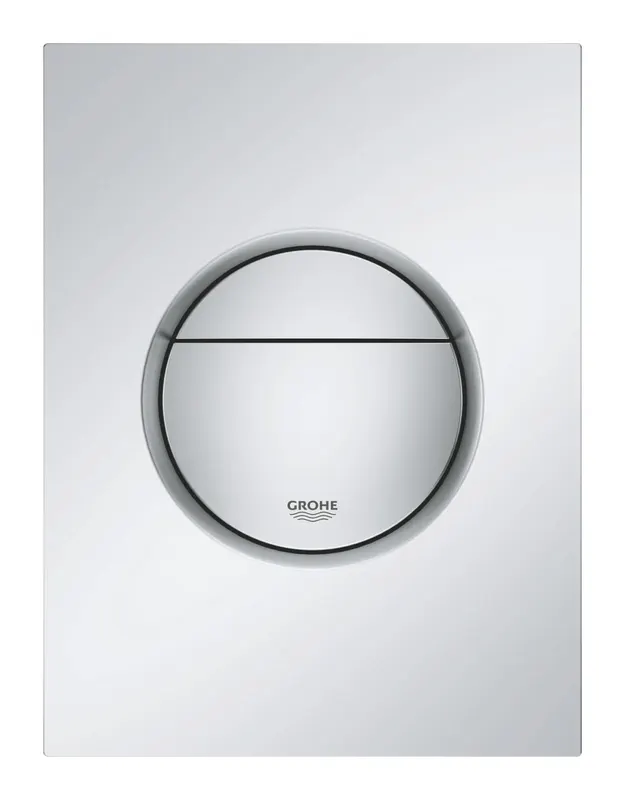 Clapeta WC Grohe 37601P00, Nova Cosmo S, dubla, verticala, 172 x 130 mm, ABS, mat, crom