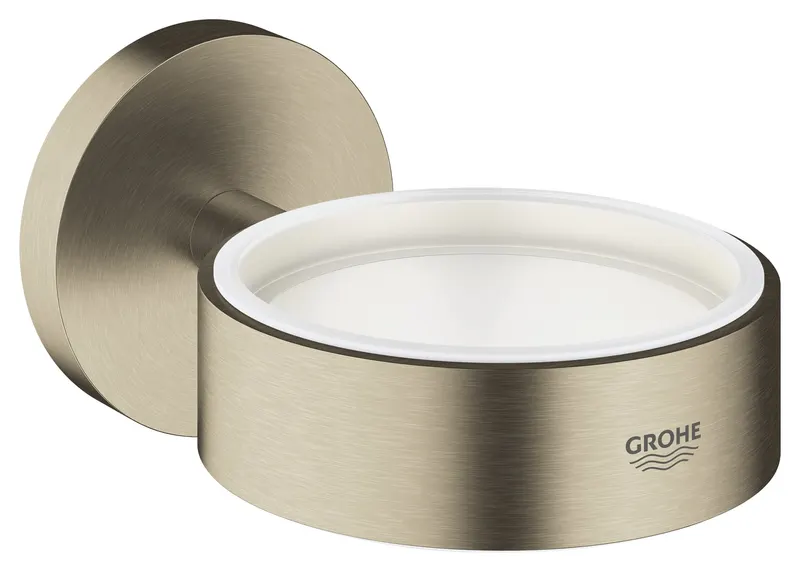 Suport Grohe 40369EN1, Essentials, pahar sau savoniera, fixare ascunsa, mat, nickel