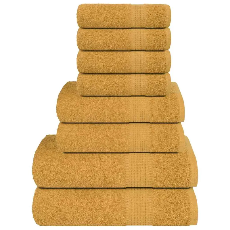 Set prosoape frogn 8 piese, auriu, 360 g/m2