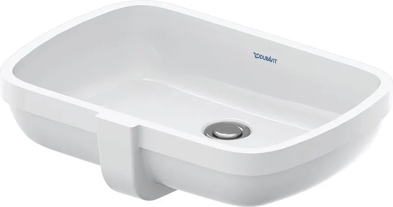 Lavoar Duravit 0398480028, Qatego, montaj sub blat, nr orificii baterie fara, zona montaj interior, alb