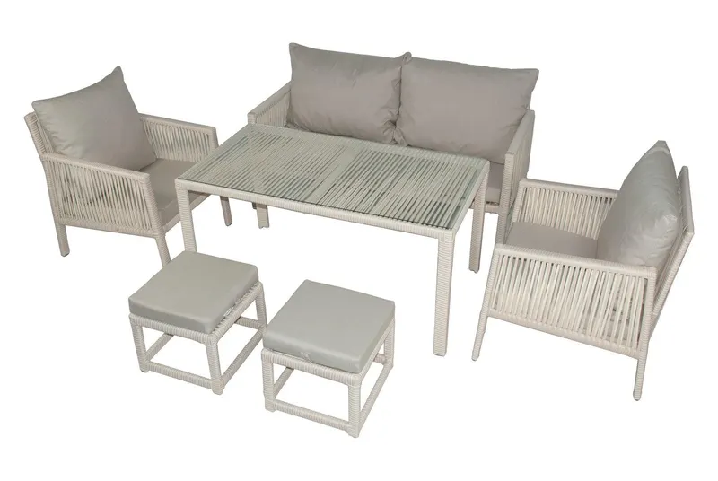 Set De Lounge De Grădină Otto Sofa, Maro Inchis, 154X82X69 Cm - arsiv8