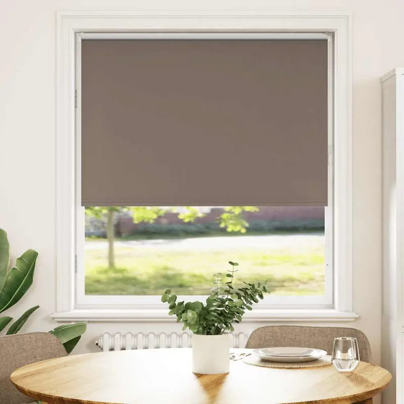 jaluza cu role opace cafea 100x150 cm latime tesatura 95,7 cm
