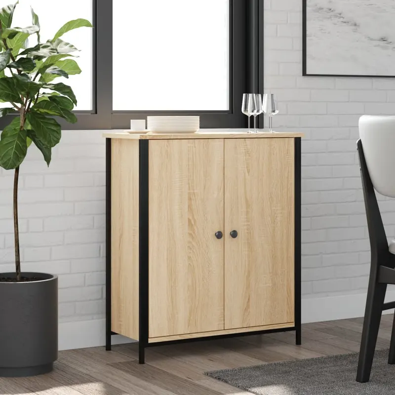 servanta, stejar sonoma, 70x30x80 cm, lemn prelucrat