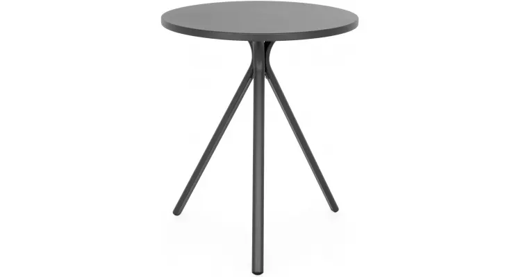 Masa rotunda exterior ELVAS H 74 x D 60 negru