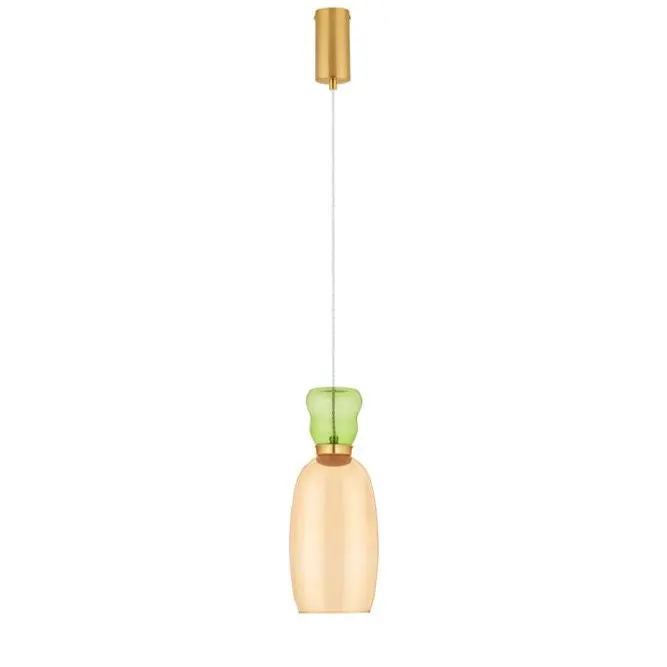 Lampa suspendata PLUMA - Galben
