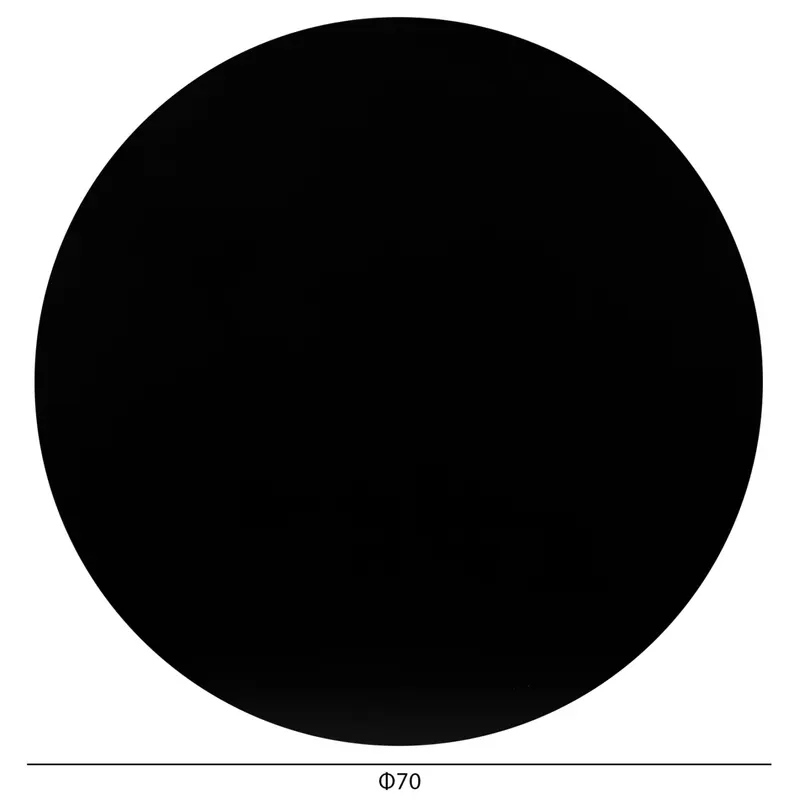 Blat masa HPL VORGAYS 2 BLACK Ø70 CM