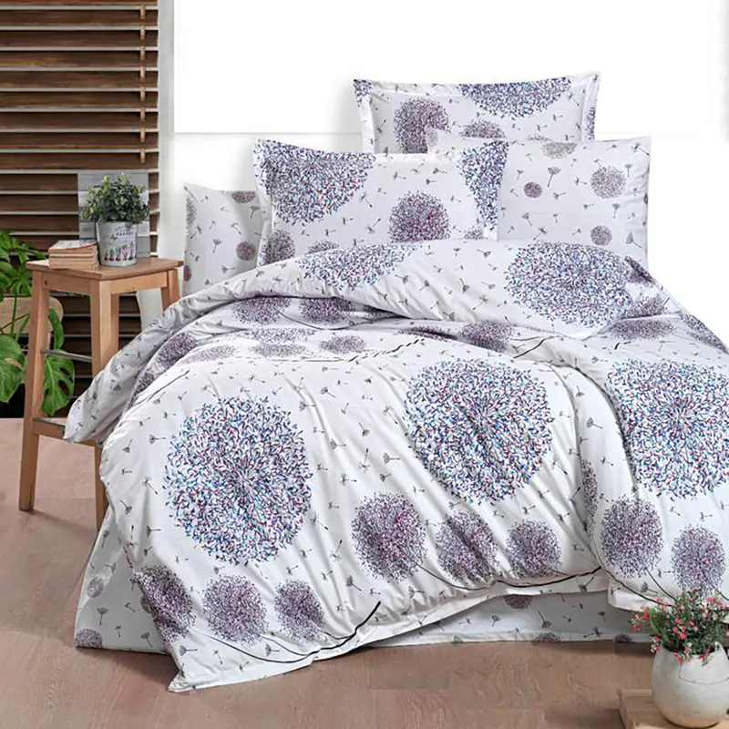 Lenjerie de pat ranforce clasy king size (rnf_21)