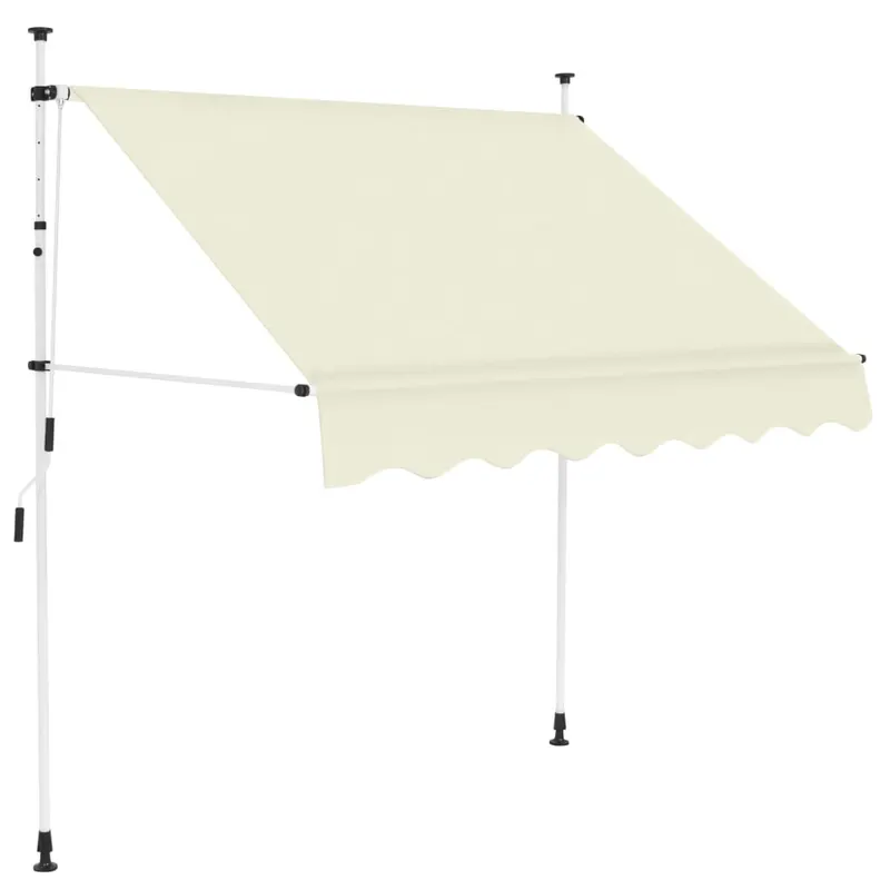 copertina retractabila manual, crem, 150 cm
